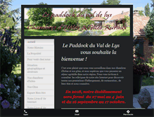 Tablet Screenshot of lepaddockduvaldelys.fr